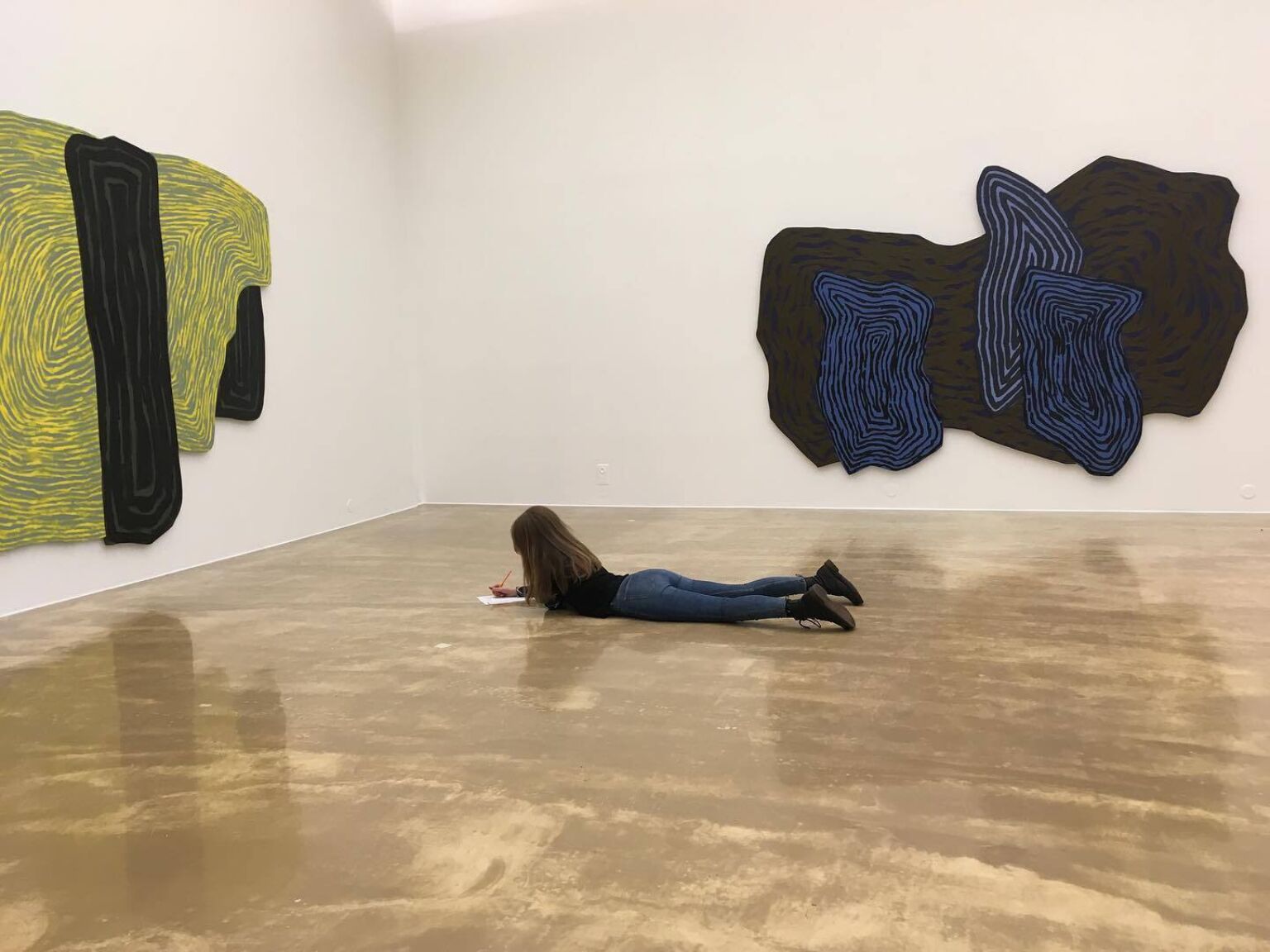 Les Kunst Skriving I Utstilling