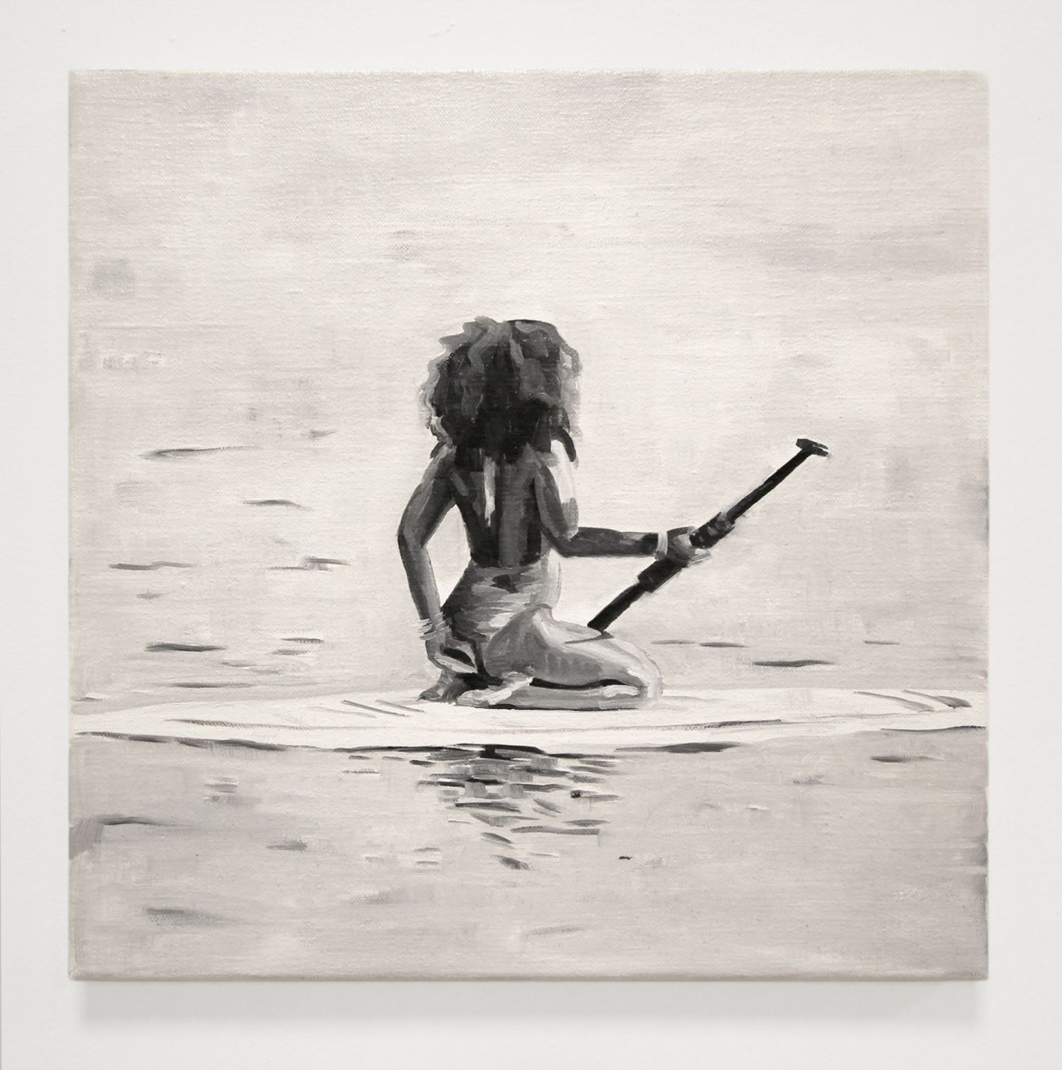 Paddle Painting 7 Oil On Canvas 2018 30 X 30 Cm